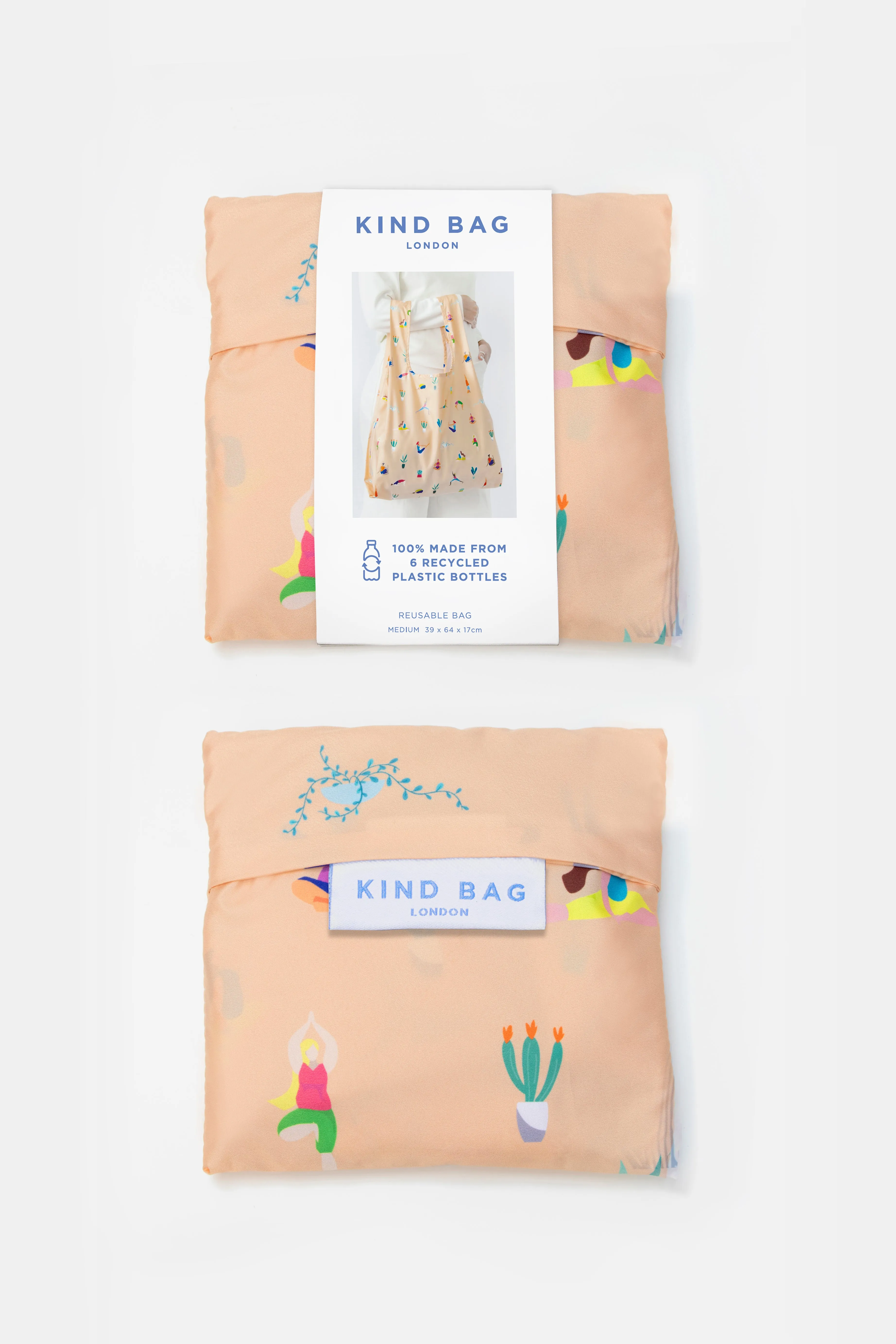 Yoga Girls | Medium Reusable Bag (Voxi) sold by Kind Bag product image thumbnail 3