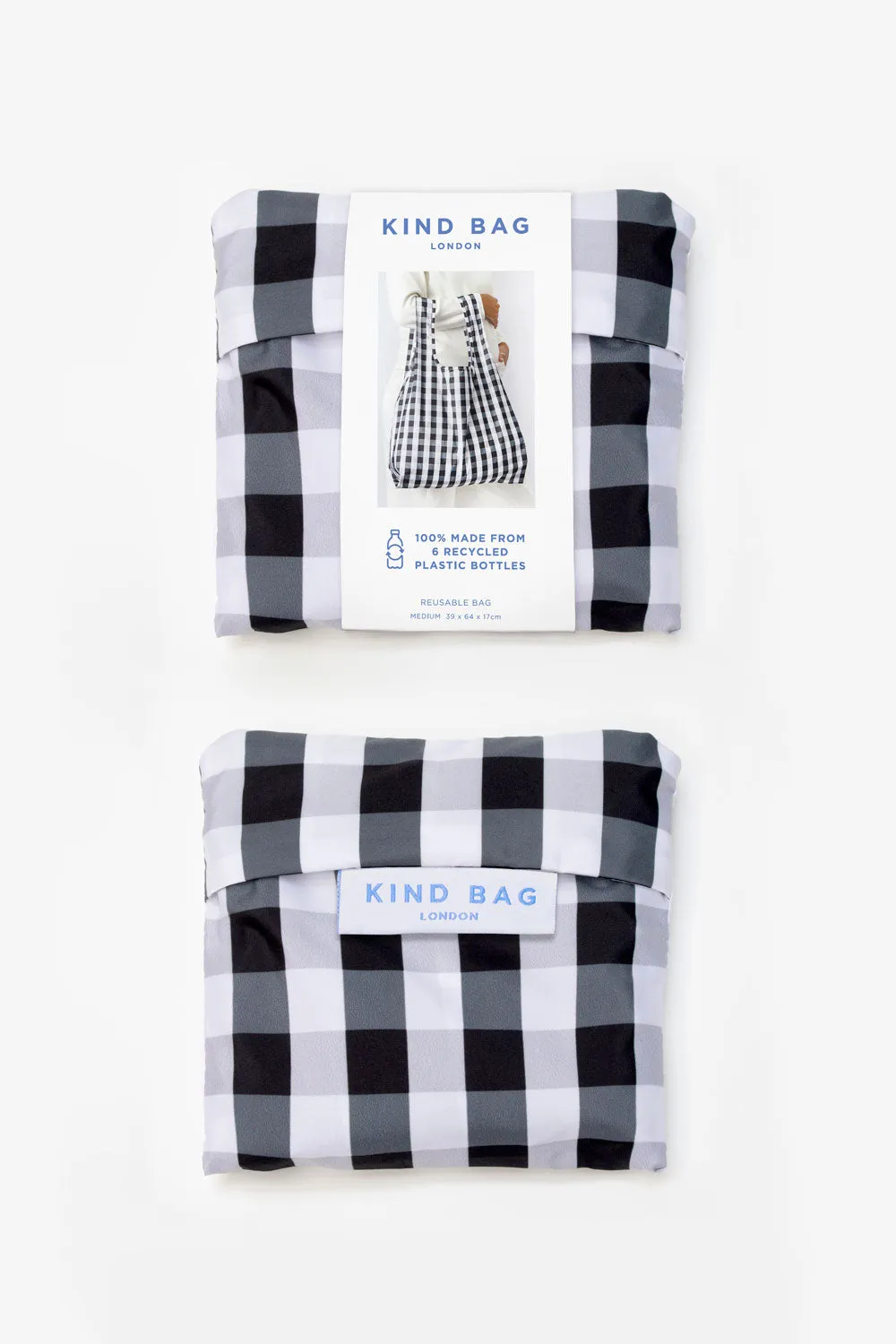 Gingham Black & White | Medium (Voxi) sold by Kind Bag product image thumbnail 3