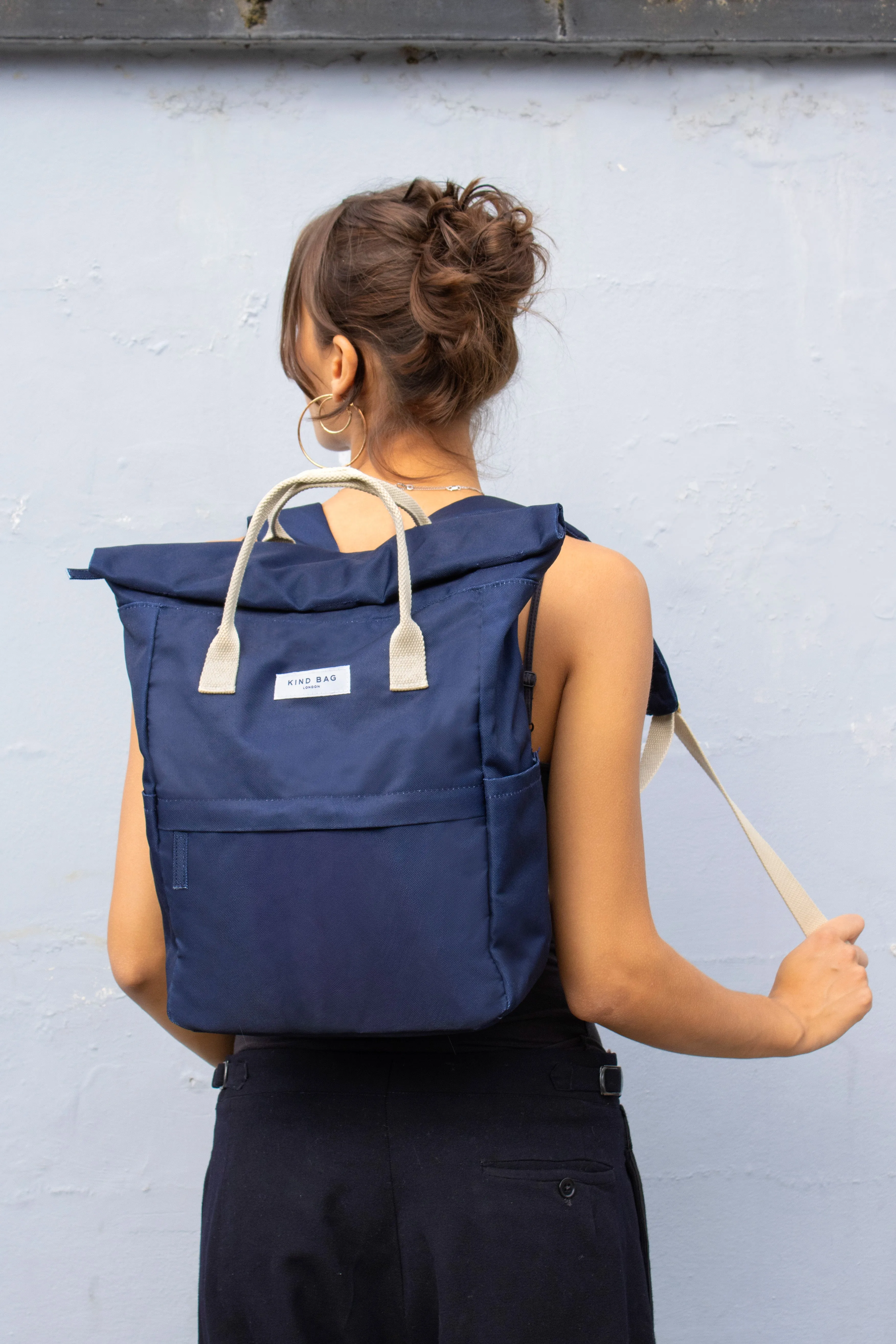 Navy | Hackney Backpack | Medium sold by Kind Bag product image thumbnail 3