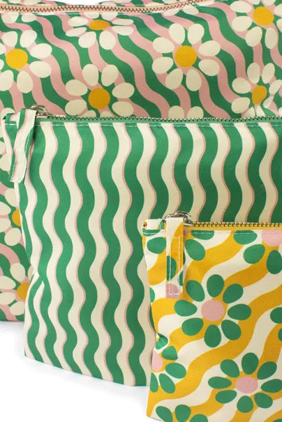 Pouches | Wavy Daisy | Set of 3 sold by Kind Bag product image thumbnail 3