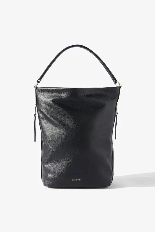 GINNI BUCKET BAG - BLACK sold by Kinnon