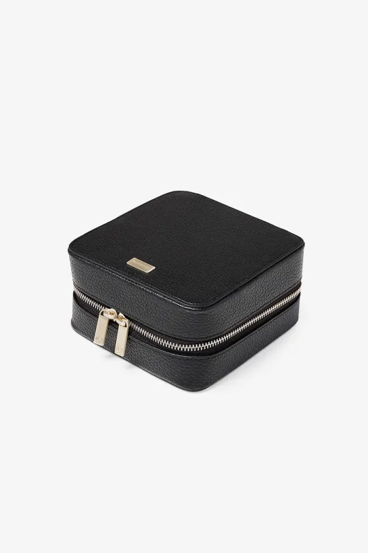 HENSON TECH CASE - BLACK WITH LIGHT BRUSHED GOLD HARDWARE made by Kinnon