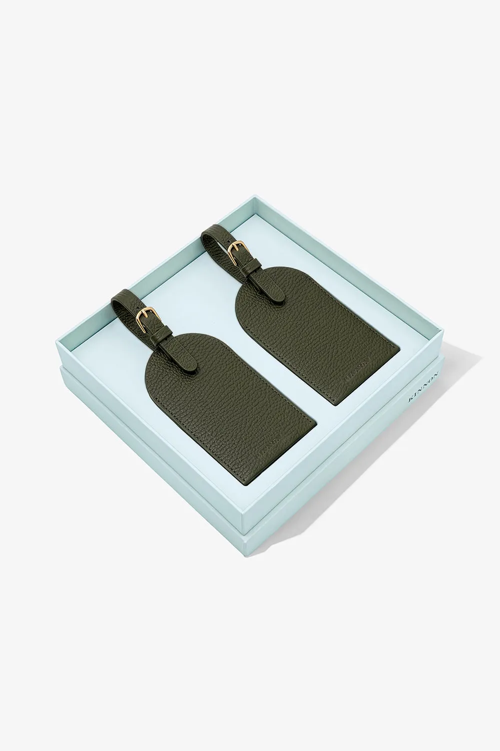 HALE LUGGAGE TAG DUO - OLIVE sold by Kinnon product image thumbnail 3