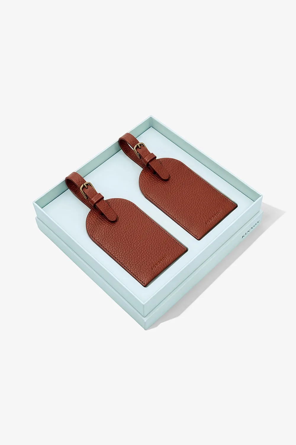 HALE LUGGAGE TAG DUO - CHESTNUT sold by Kinnon product image thumbnail 3