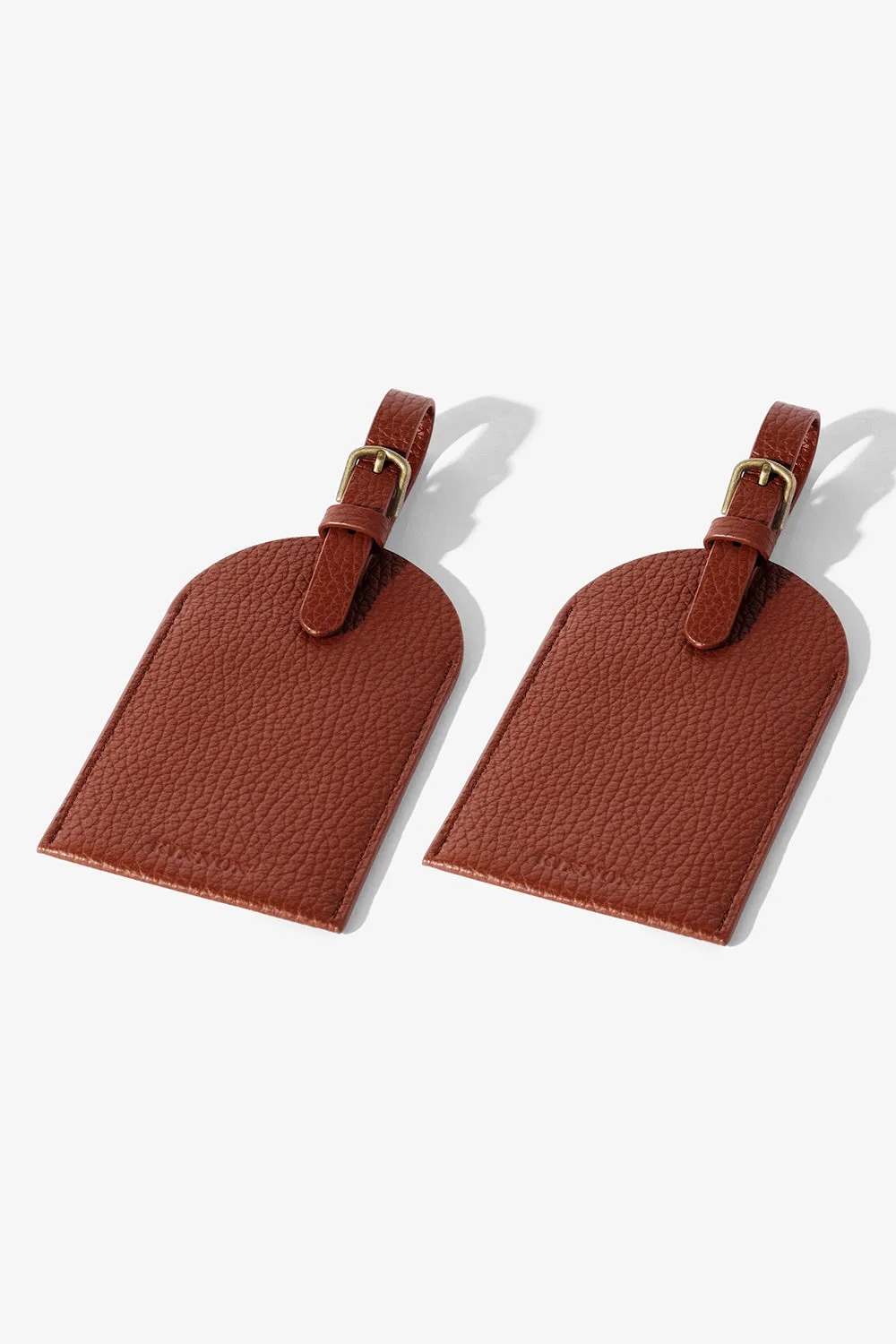 HALE LUGGAGE TAG DUO - CHESTNUT sold by Kinnon