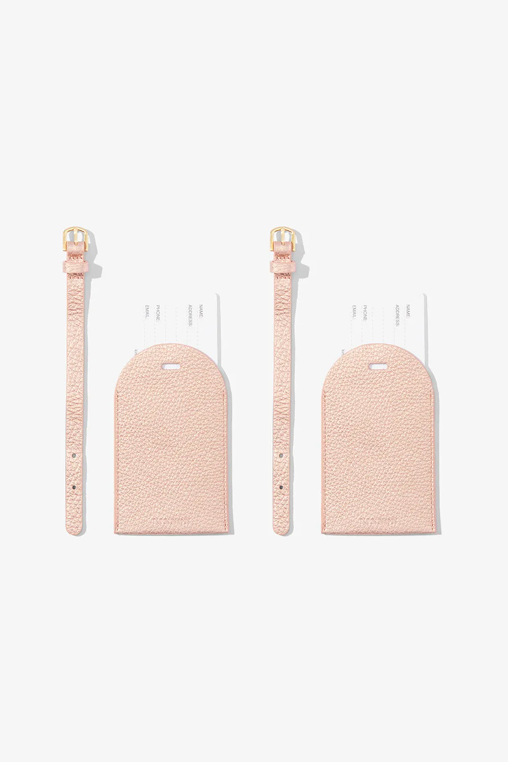 HALE LUGGAGE TAG DUO - ROSE GOLD sold by Kinnon product image thumbnail 2