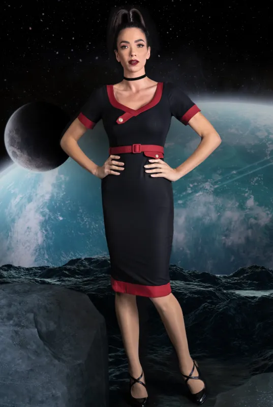 Fly Me To The Moon Wiggle Dress sold by Kitten D'Amour