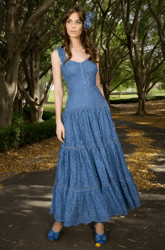 La Luna Lace Maxi Dress sold by Kitten D'Amour