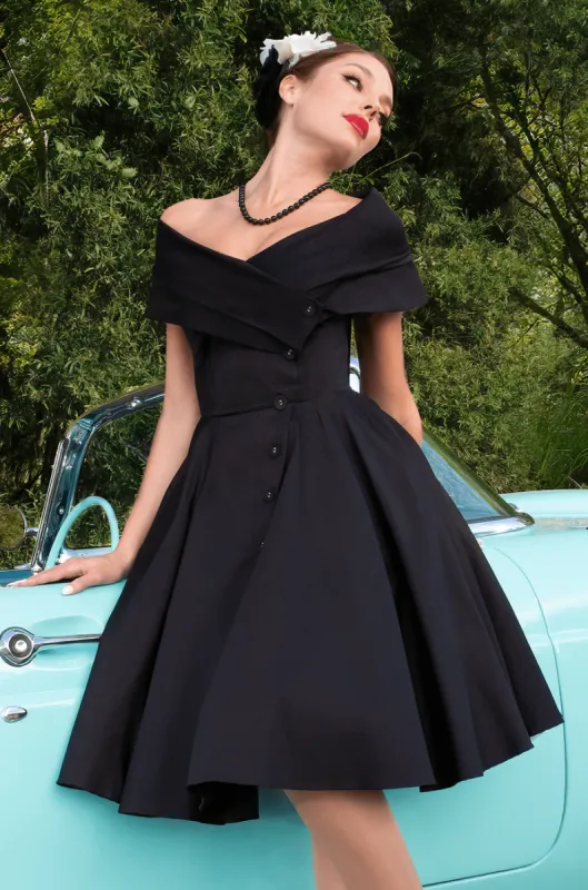 D'Amour L'Avenue Dress (Black) made by Kitten D'Amour
