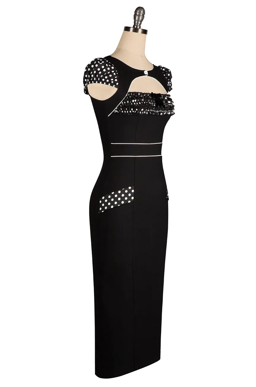 Cosette Ruffle Wiggle Dress sold by Kitten D'Amour product image thumbnail 3