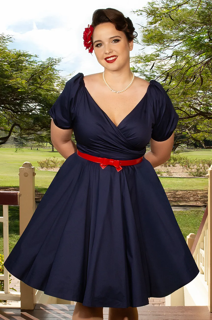 D'Amour Love Note Dress (Navy) sold by Kitten D'Amour