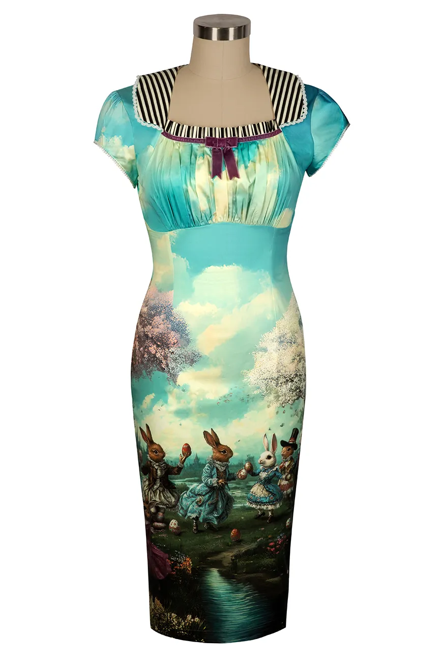 Once Upon A Time Wiggle Dress sold by Kitten D'Amour product image thumbnail 3