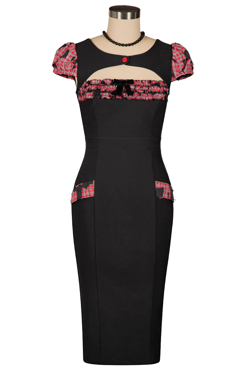 Anarchy Ruffle Wiggle Dress sold by Kitten D'Amour product image thumbnail 2