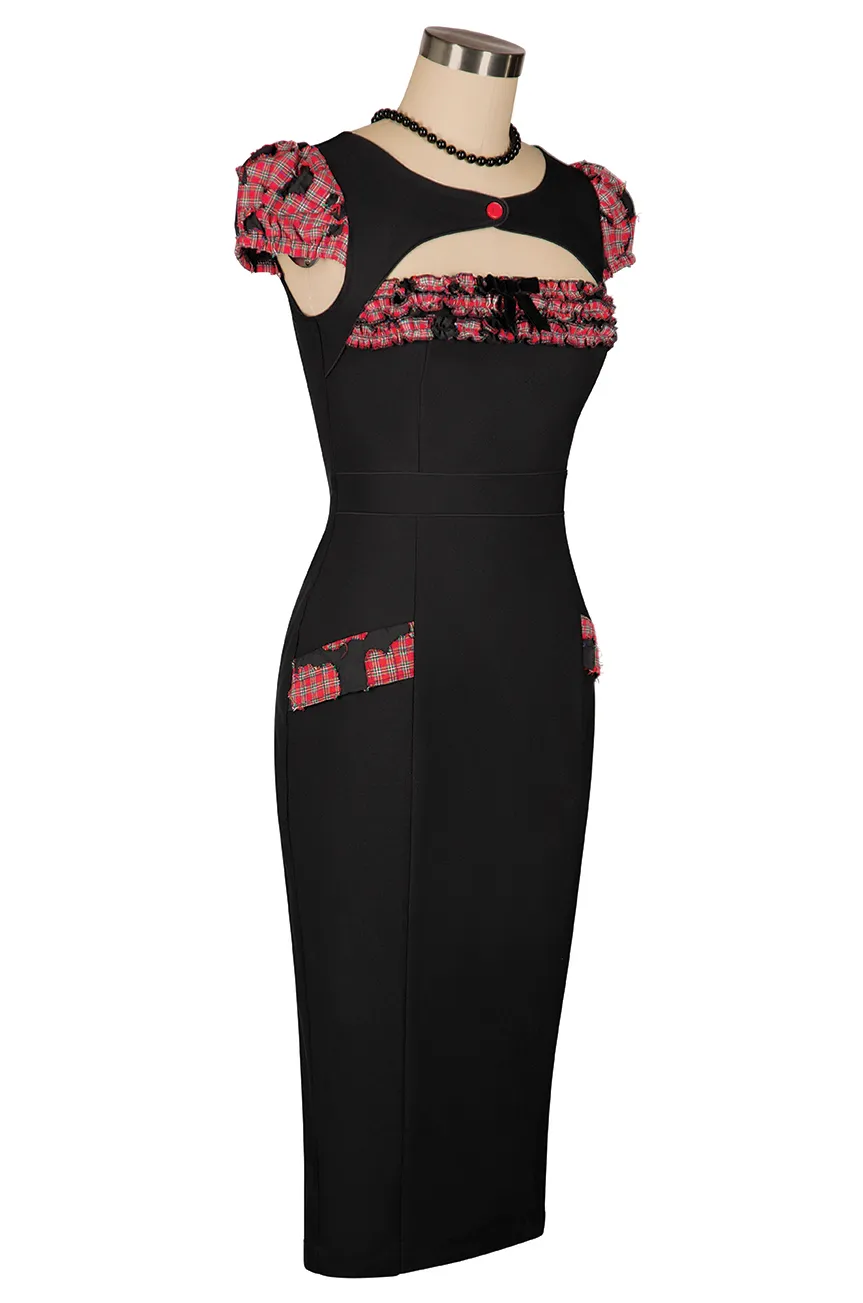 Anarchy Ruffle Wiggle Dress sold by Kitten D'Amour product image thumbnail 3