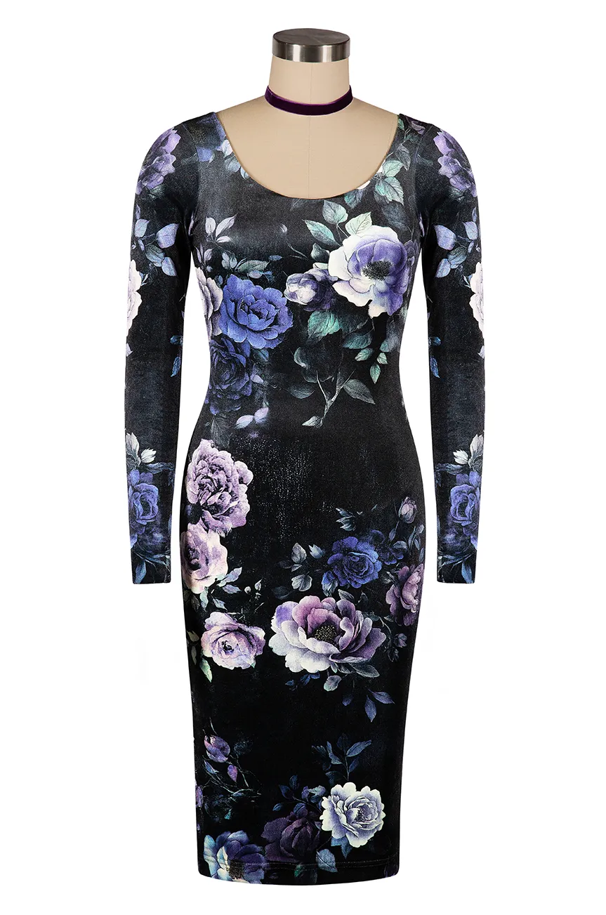 La Fleur Mystique Wiggle Dress sold by Kitten D'Amour product image thumbnail 3