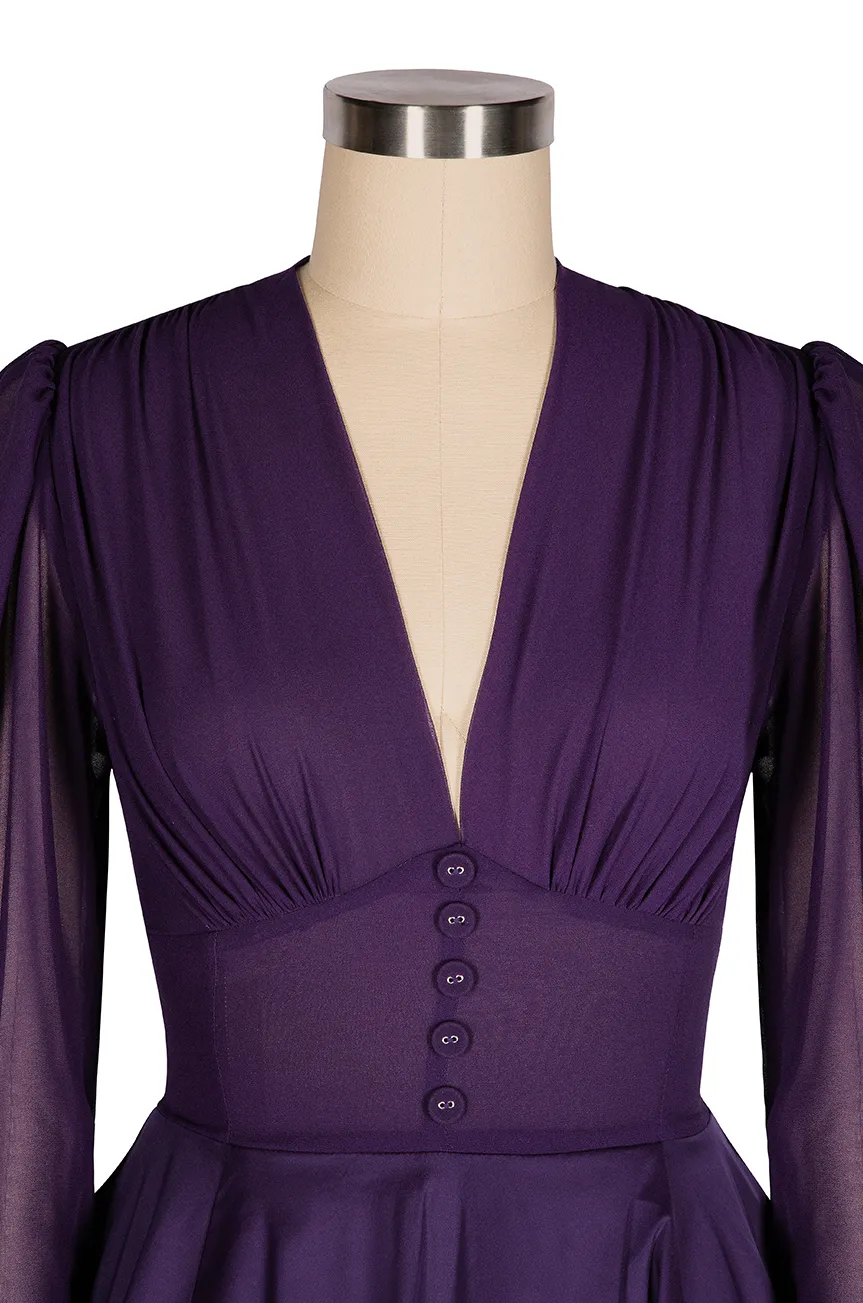 La Fleur Mystique Classic Dress (Purple) sold by Kitten D'Amour product image thumbnail 5