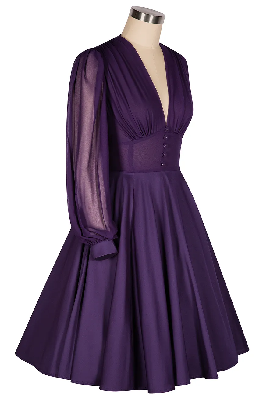 La Fleur Mystique Classic Dress (Purple) sold by Kitten D'Amour product image thumbnail 3