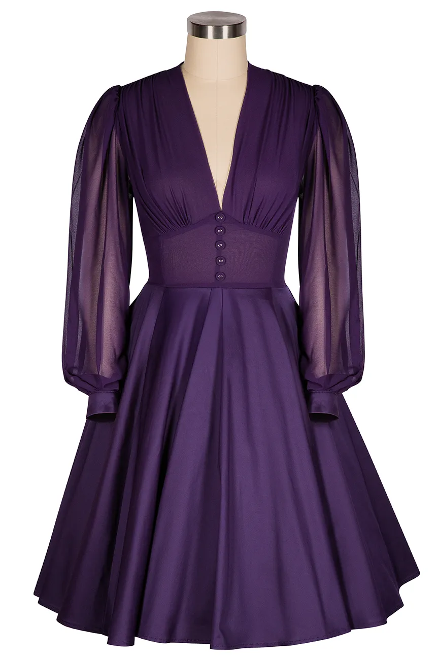 La Fleur Mystique Classic Dress (Purple) sold by Kitten D'Amour product image thumbnail 2