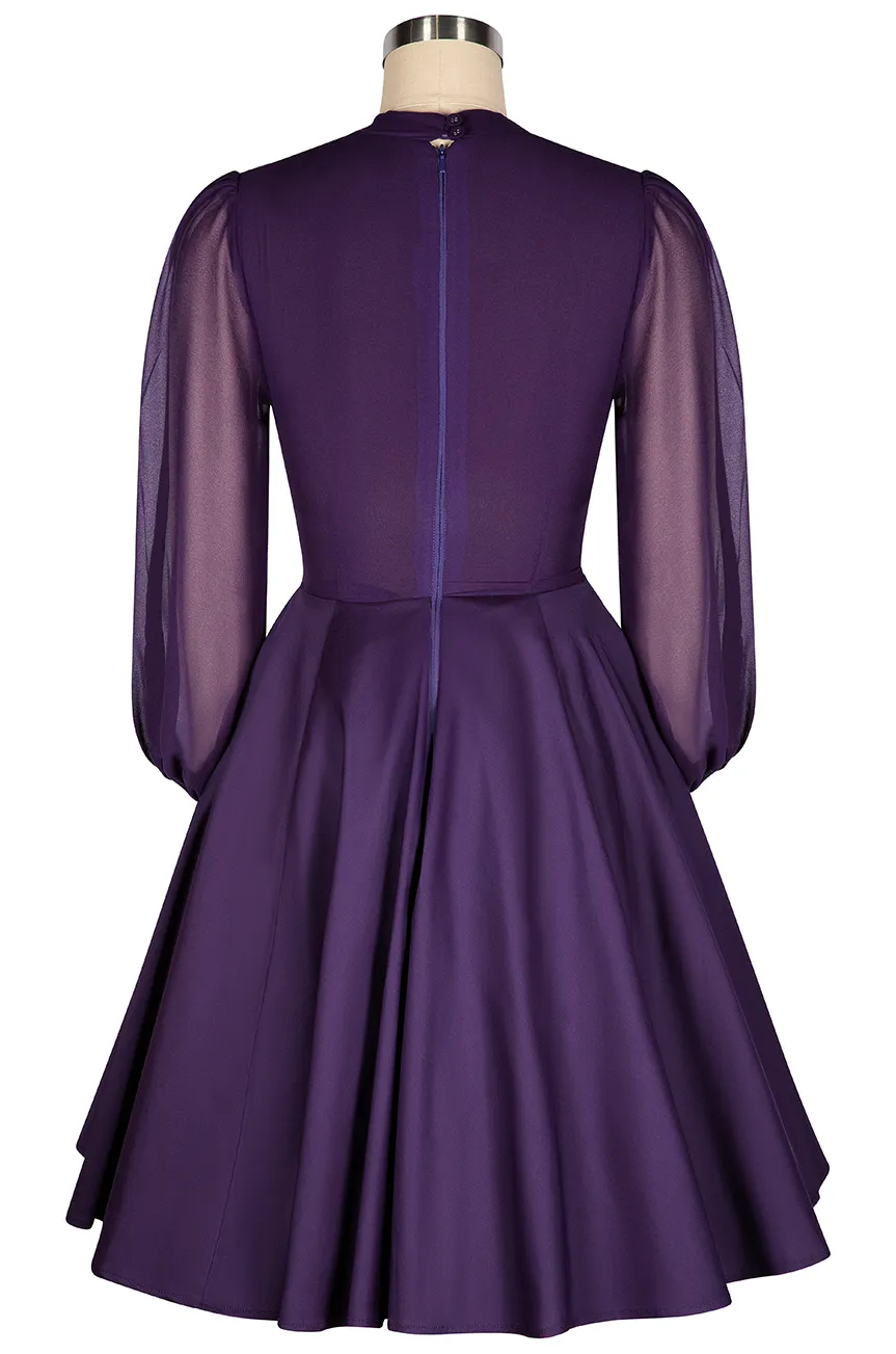 La Fleur Mystique Classic Dress (Purple) sold by Kitten D'Amour product image thumbnail 4