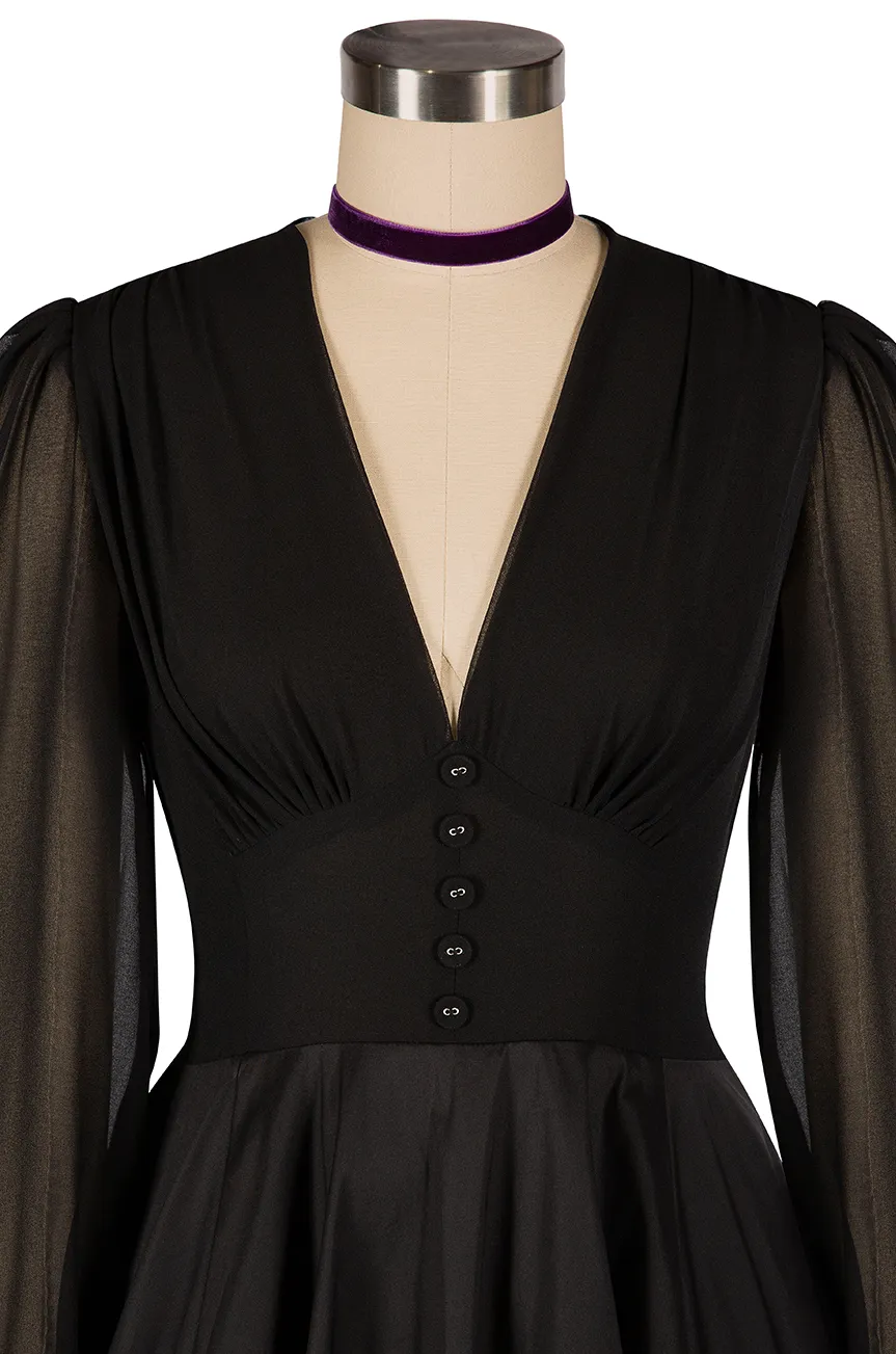 La Fleur Mystique Classic Dress (Black) sold by Kitten D'Amour product image thumbnail 5