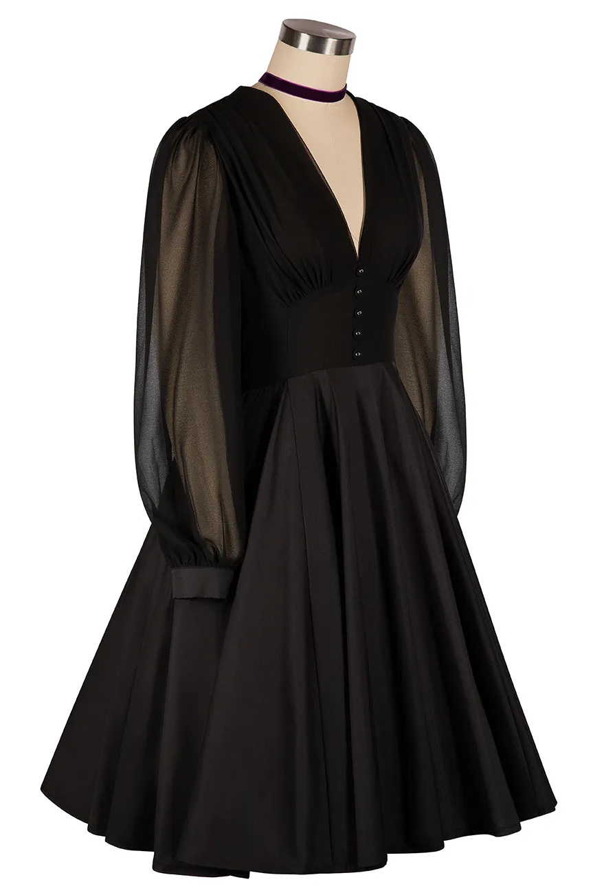 La Fleur Mystique Classic Dress (Black) sold by Kitten D'Amour product image thumbnail 3