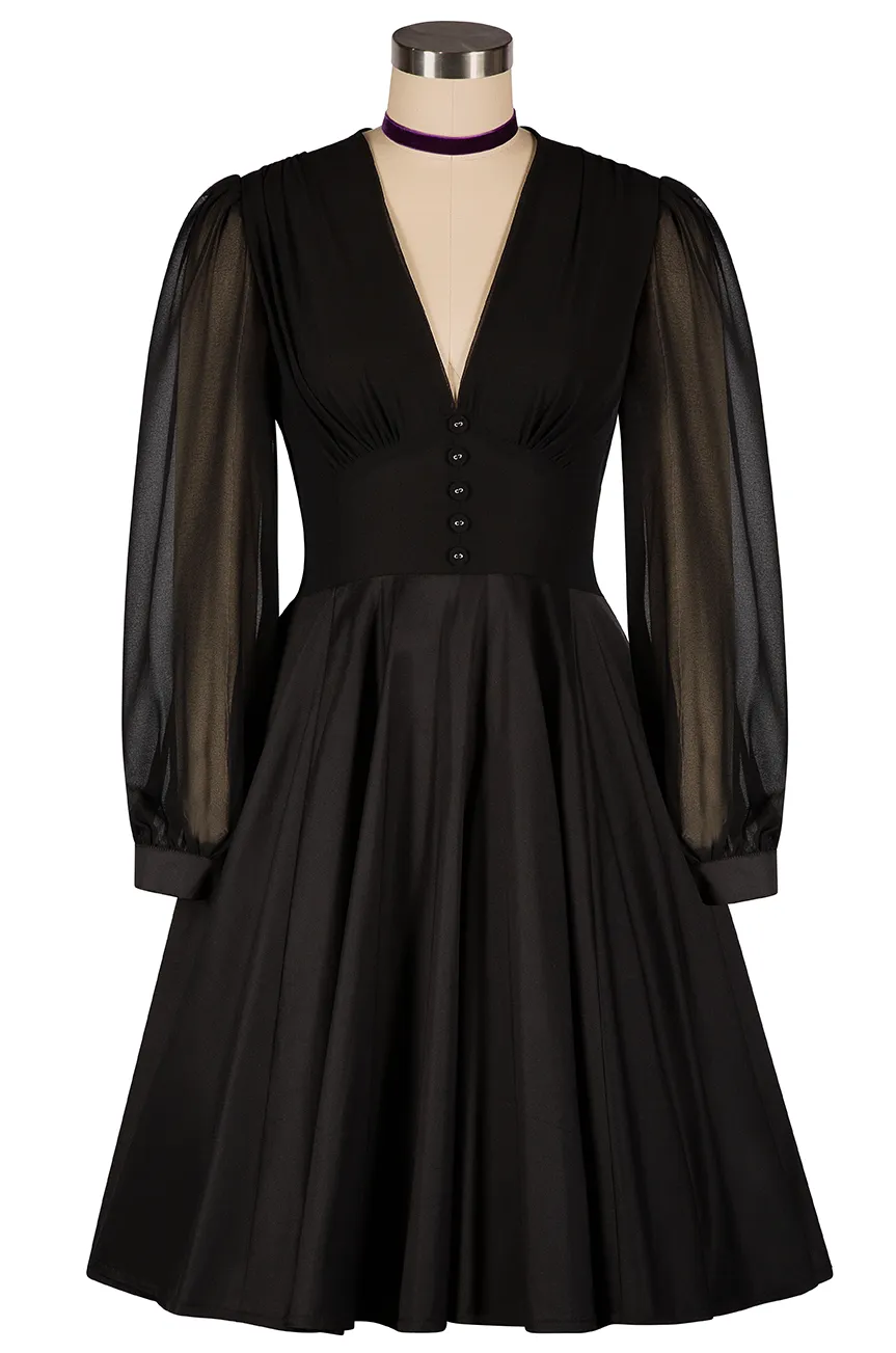 La Fleur Mystique Classic Dress (Black) sold by Kitten D'Amour product image thumbnail 2
