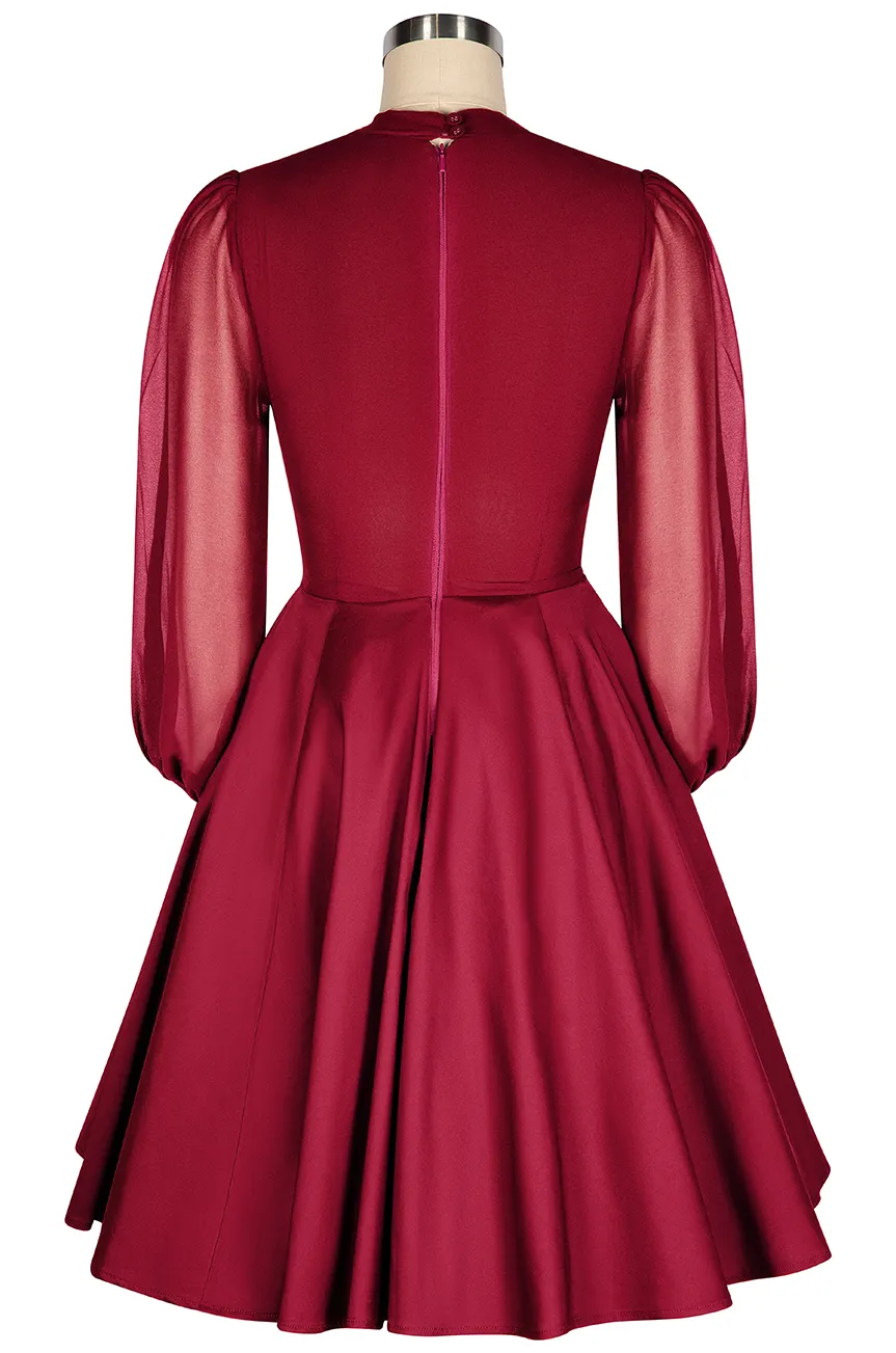 La Fleur Mystique Classic Dress (Red) sold by Kitten D'Amour product image thumbnail 3
