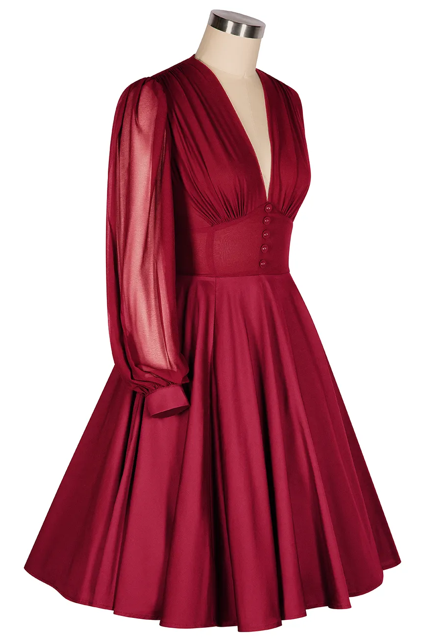 La Fleur Mystique Classic Dress (Red) sold by Kitten D'Amour product image thumbnail 2