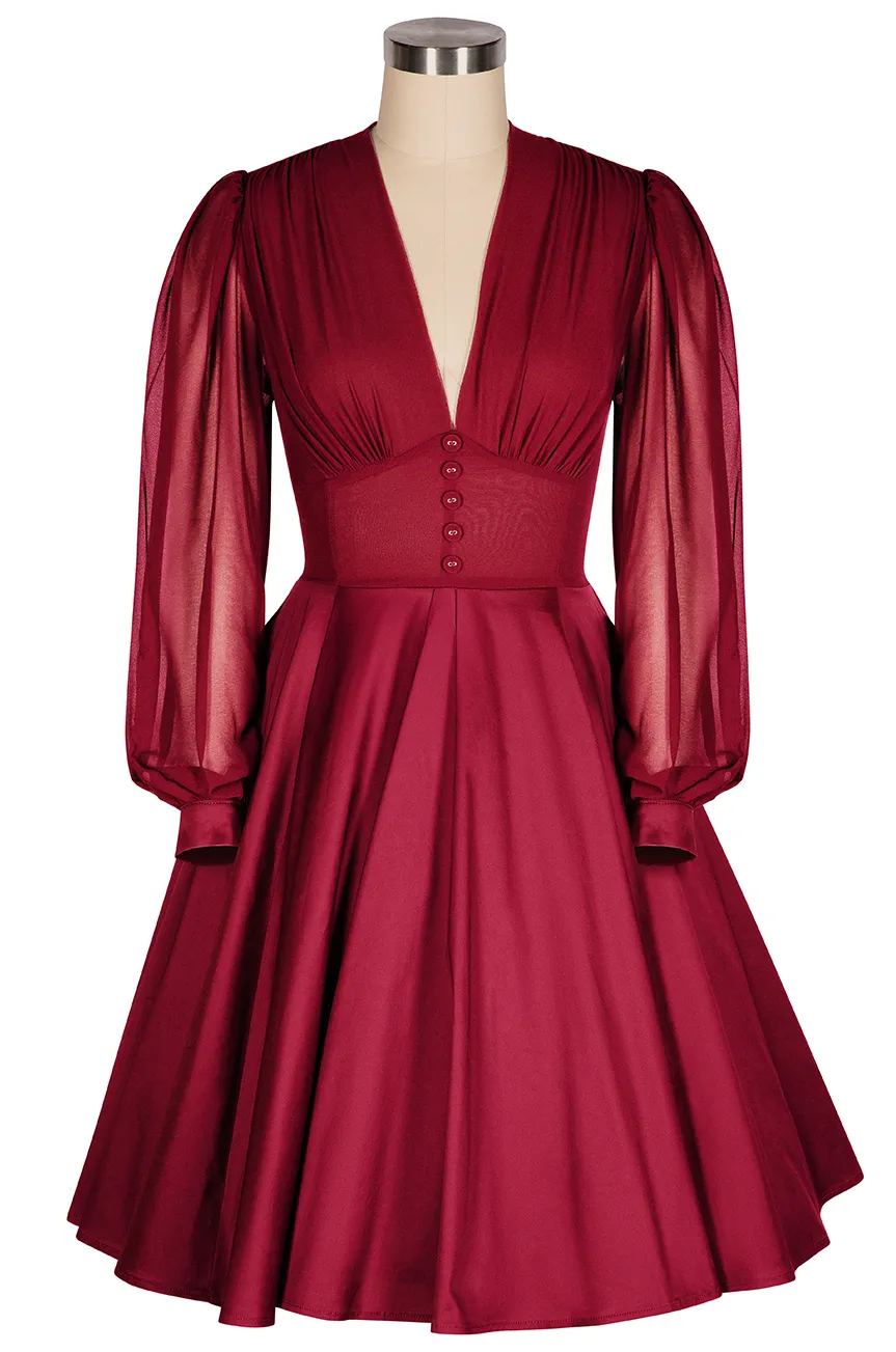 La Fleur Mystique Classic Dress (Red) sold by Kitten D'Amour