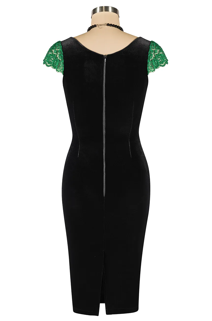 Heirloom Velvet Wiggle Dress sold by Kitten D'Amour product image thumbnail 5