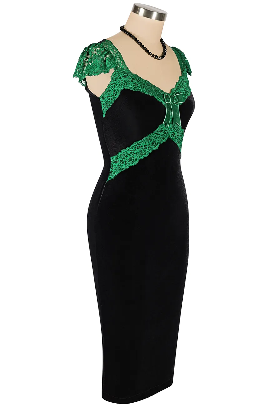 Heirloom Velvet Wiggle Dress sold by Kitten D'Amour product image thumbnail 4