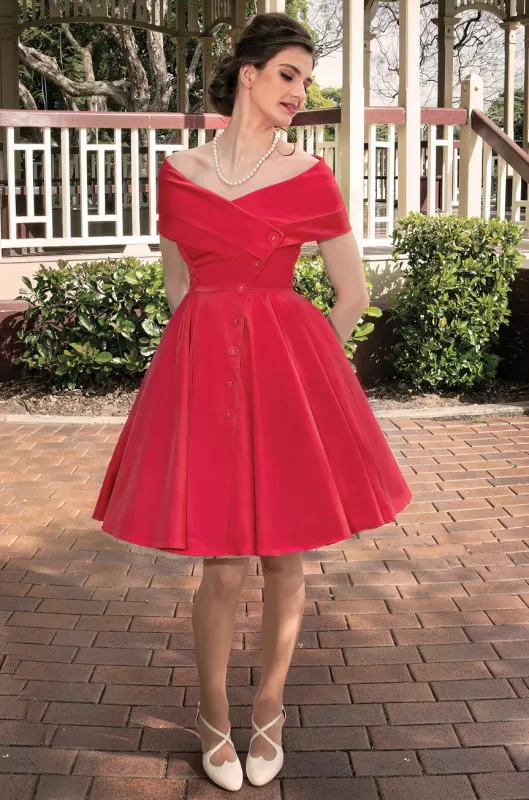 D'Amour L'Avenue Dress (Red) sold by Kitten D'Amour