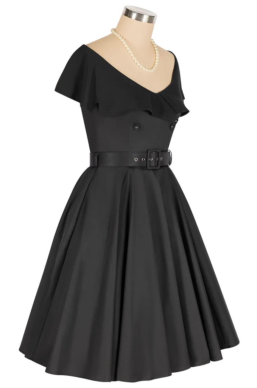 Georgette Collar Dress (Black) sold by Kitten D'Amour product image thumbnail 2