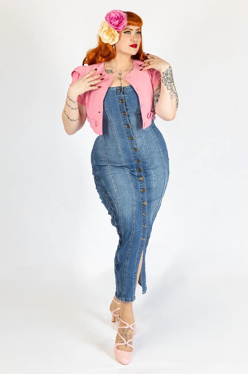 Madison Denim Wiggle Dress sold by Kitten D'Amour product image thumbnail 3