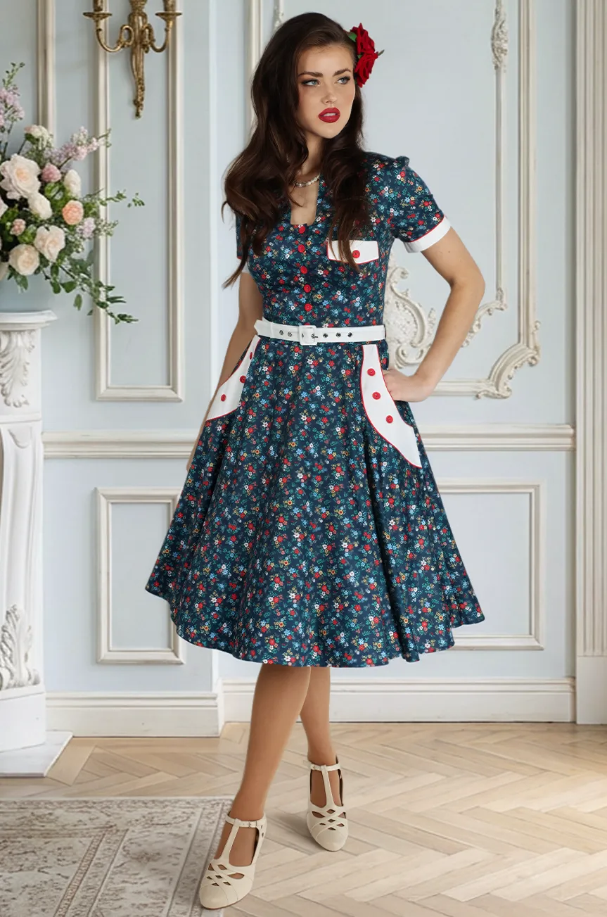 Ditsy Diner Dress sold by Kitten D'Amour