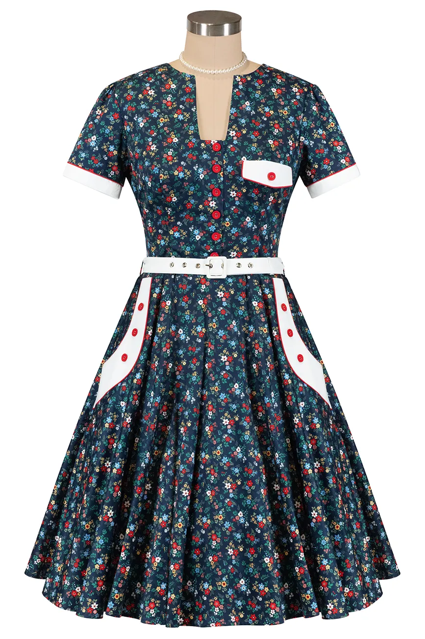 Ditsy Diner Dress sold by Kitten D'Amour product image thumbnail 3