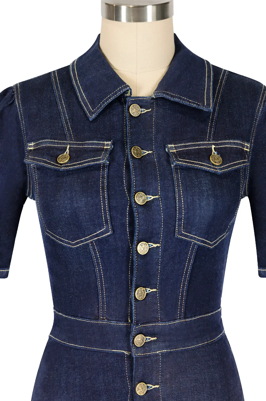 Pittsburg Denim Dress sold by Kitten D'Amour product image thumbnail 5