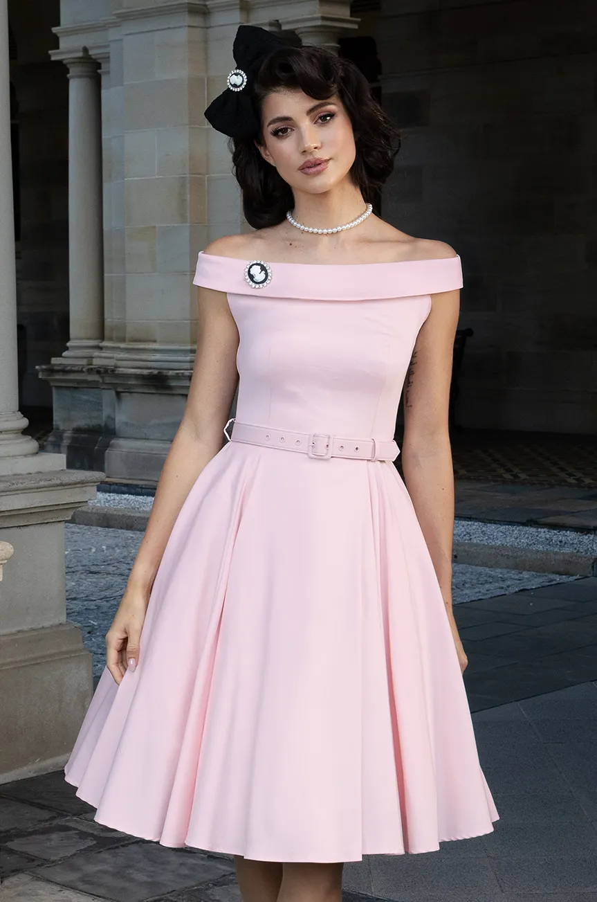 Oriana Belted Dress (Pink) sold by Kitten D'Amour product image thumbnail 3