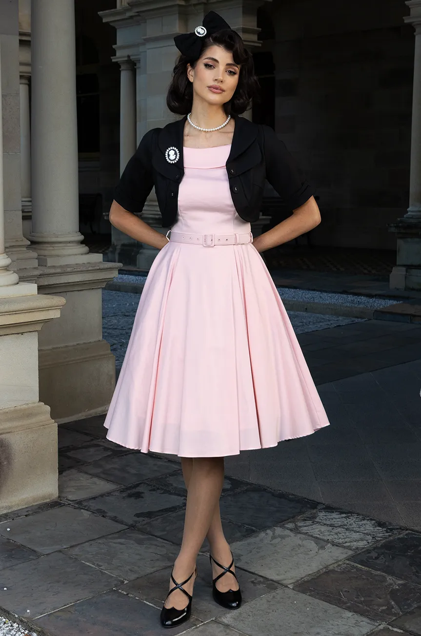 Oriana Belted Dress (Pink) sold by Kitten D'Amour product image thumbnail 2