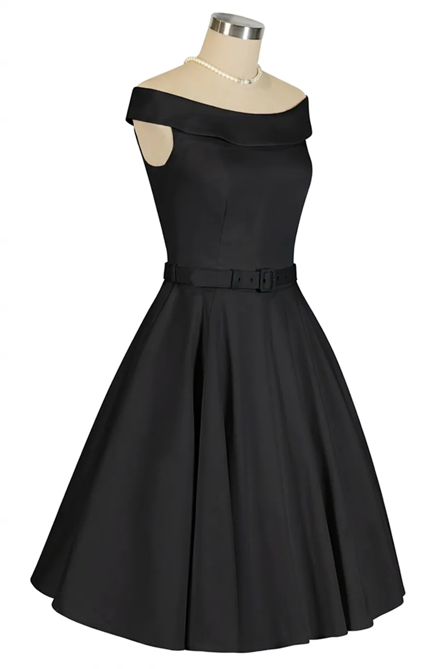 Oriana Belted Dress (Black) sold by Kitten D'Amour product image thumbnail 4