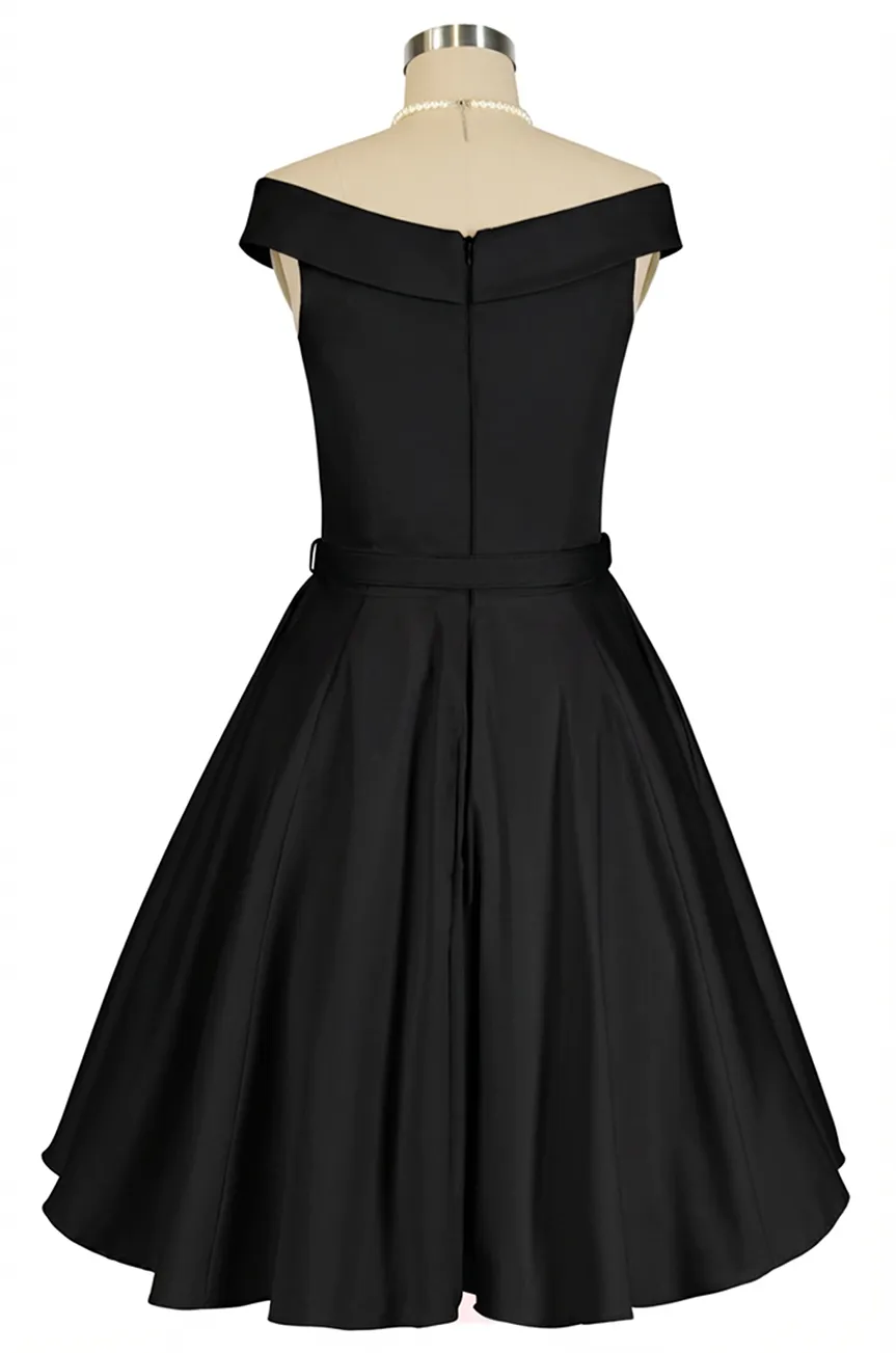 Oriana Belted Dress (Black) sold by Kitten D'Amour product image thumbnail 5