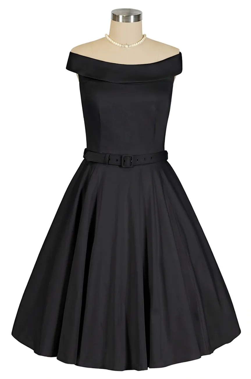 Oriana Belted Dress (Black) sold by Kitten D'Amour product image thumbnail 3