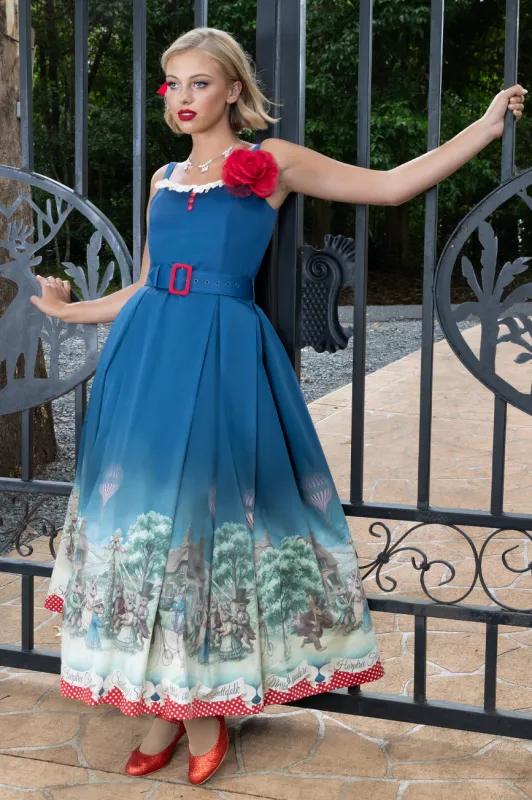 Harptree Village Maxi Dress made by Kitten D'Amour