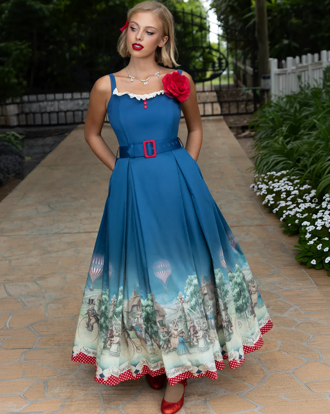 Harptree Village Maxi Dress sold by Kitten D'Amour product image thumbnail 3
