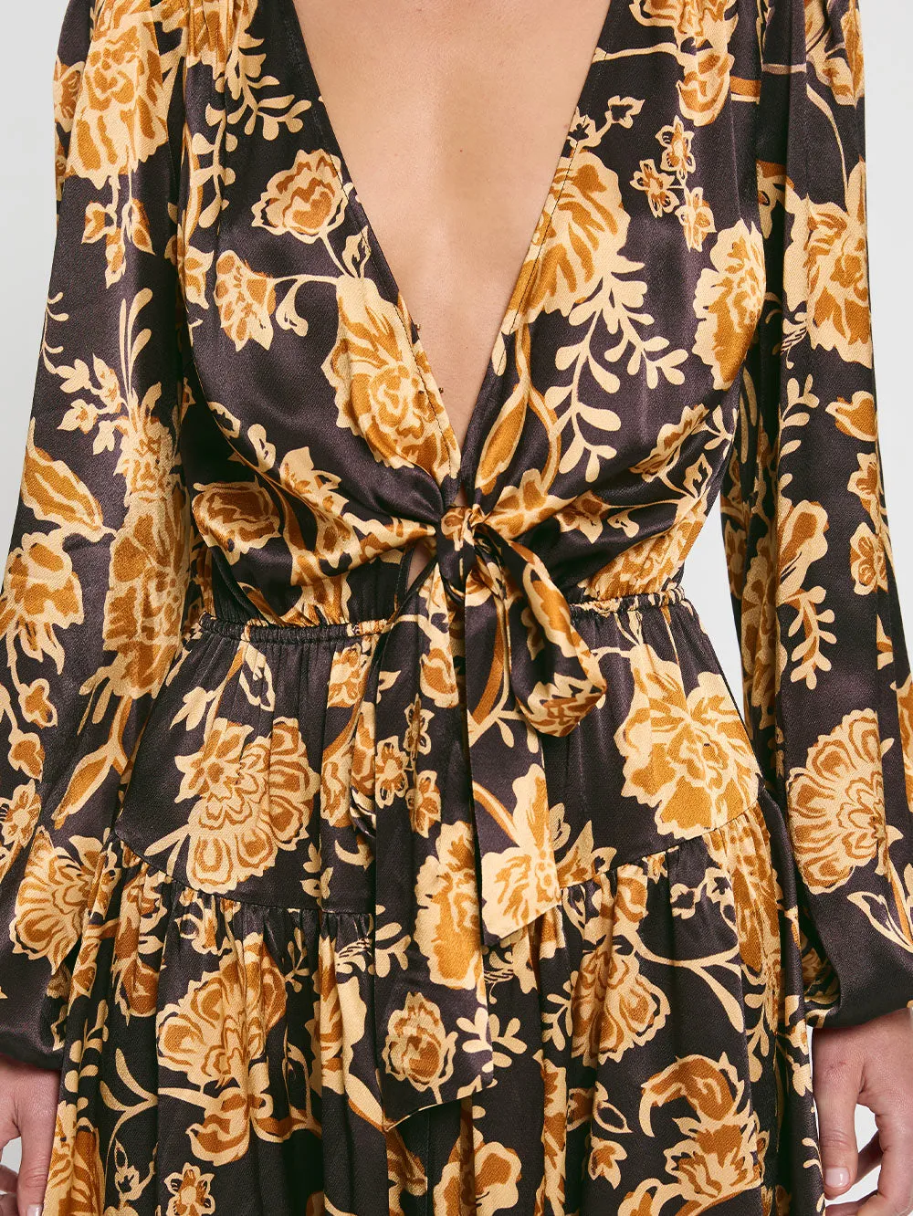 Kaia Tie Front Mini Dress sold by Kivari product image thumbnail 3