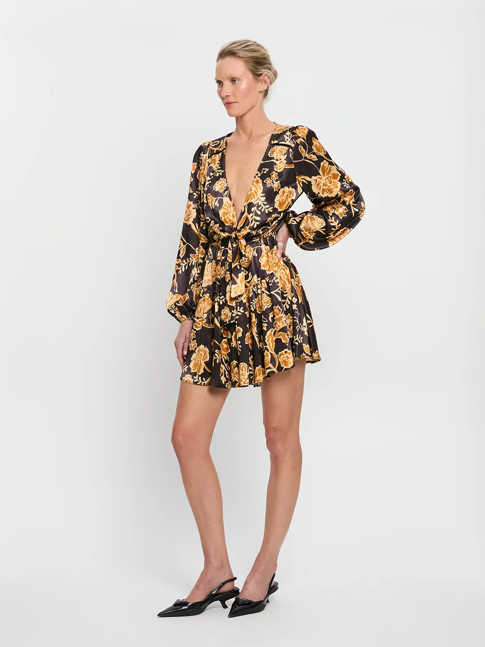 Kaia Tie Front Mini Dress sold by Kivari product image thumbnail 5