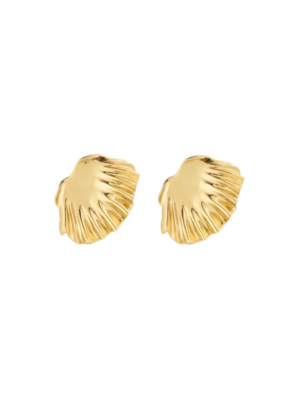 Aurelia Large Shell Studs sold by Kivari