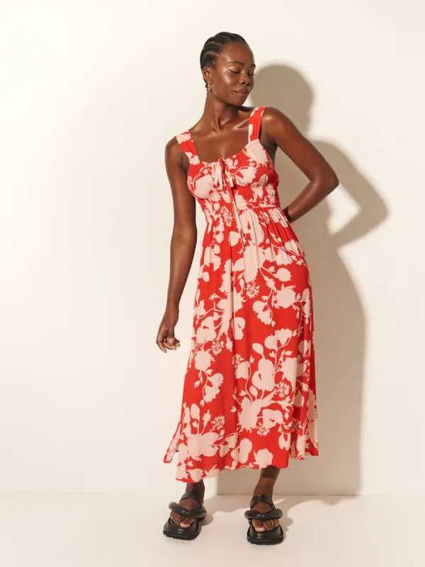Delfina Strappy Midi Dress sold by Kivari