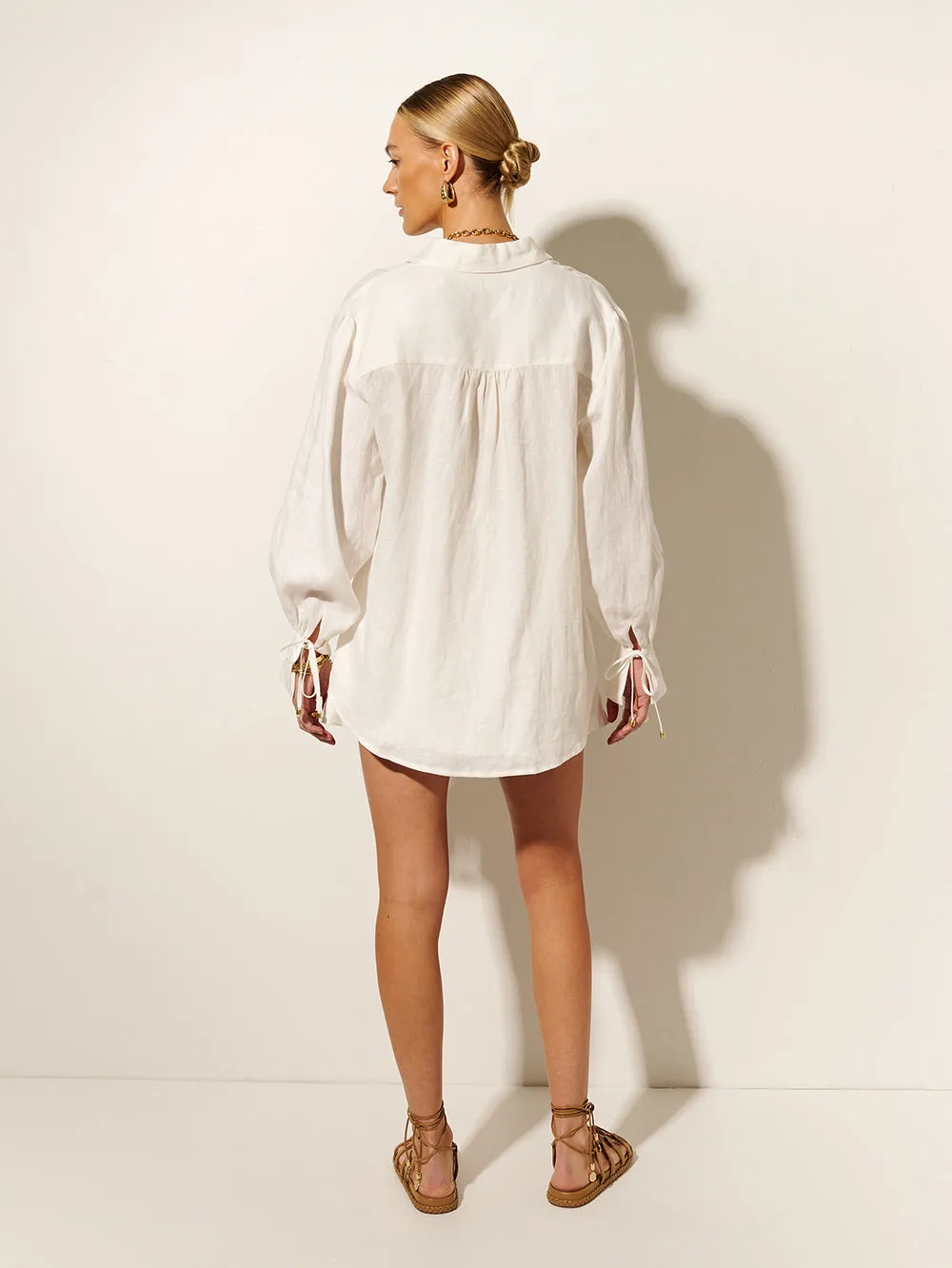 Franca Shirt - White sold by Kivari product image thumbnail 4