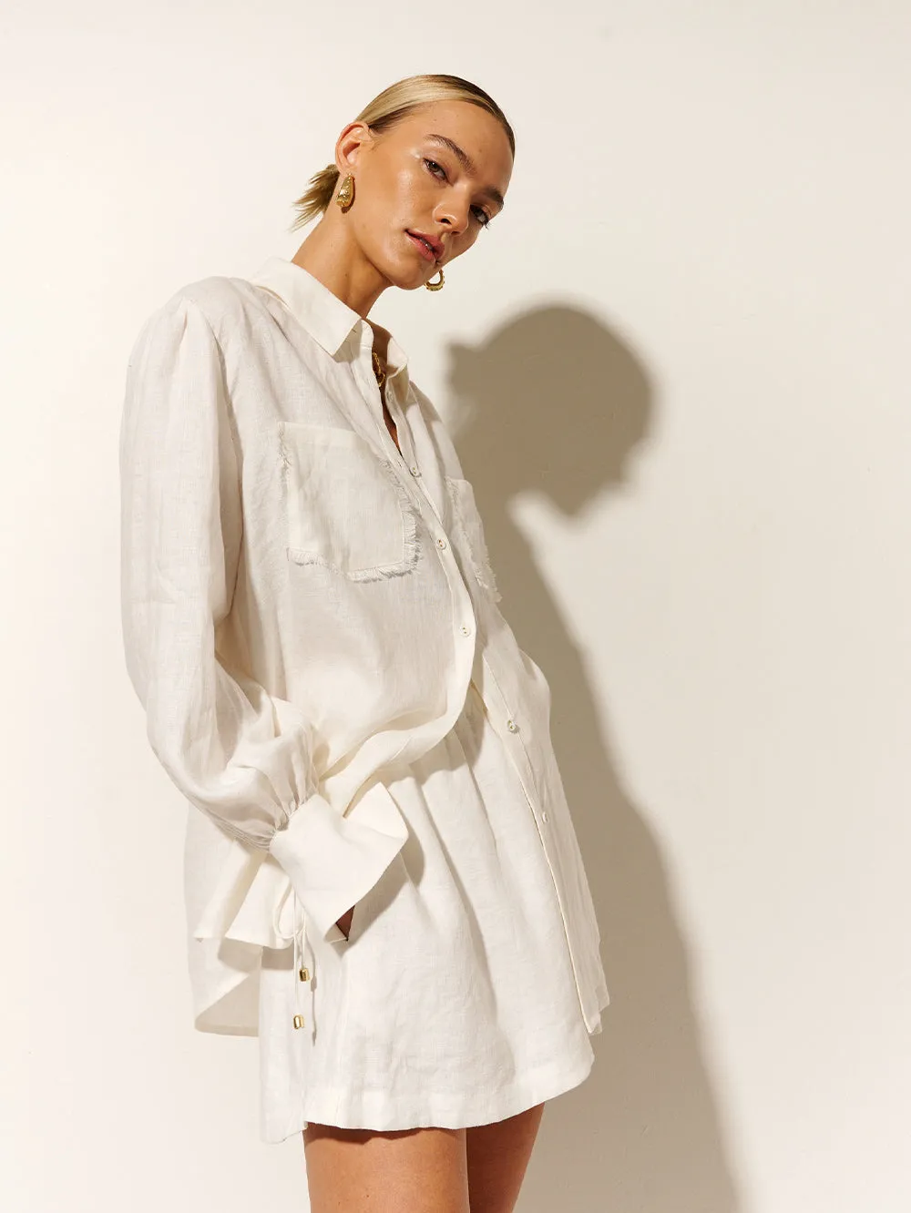 Franca Shirt - White sold by Kivari product image thumbnail 2